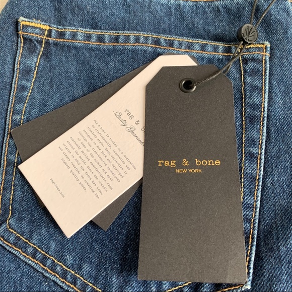 NWT RAG AND BONE high rise raw cut ankle jeans - Picture 4 of 16
